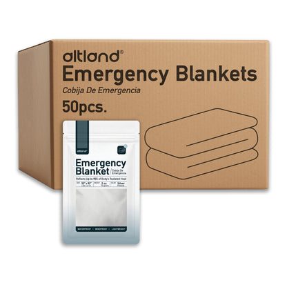 50 Pack of Emergency Blankets-0